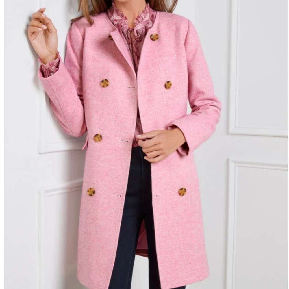Talbots WOOL SHETLAND JACKET - BICOLOR HERRINGBONE SIZE 2